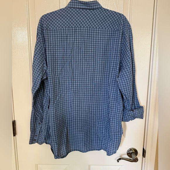 Zachary Prell Navy Plaid Shirt - Picture 8 of 9